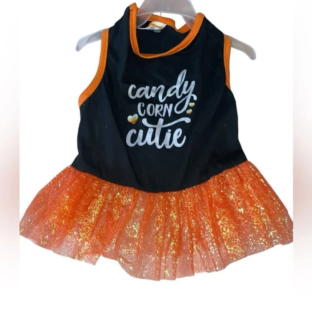 Candy Corn Cutie Dog TuTu Dress